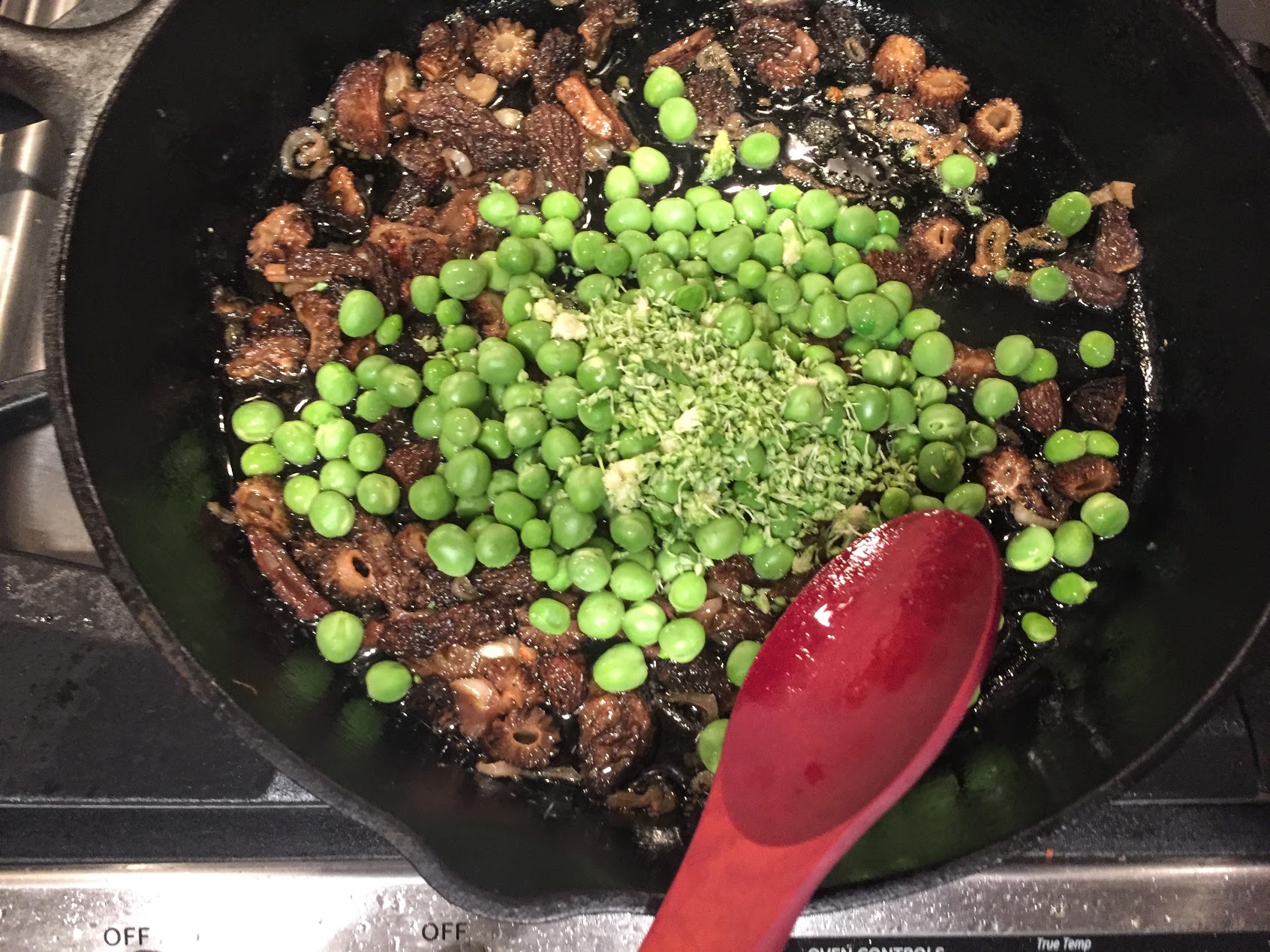 Spring Pasta with Green Garlic Peas and Morels Recipe Feelng Good
