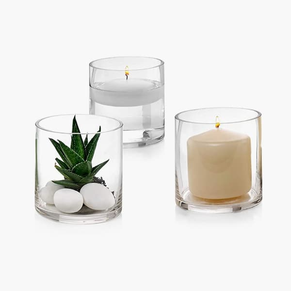 Clear Glass Candle Vase Manufacturer Factory, Supplier, Wholesale FEEMIO