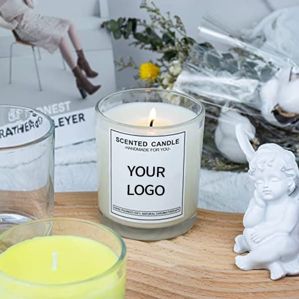 6oz 8oz 9oz Customed Clear Glass Candle Jars Manufacturer Factory