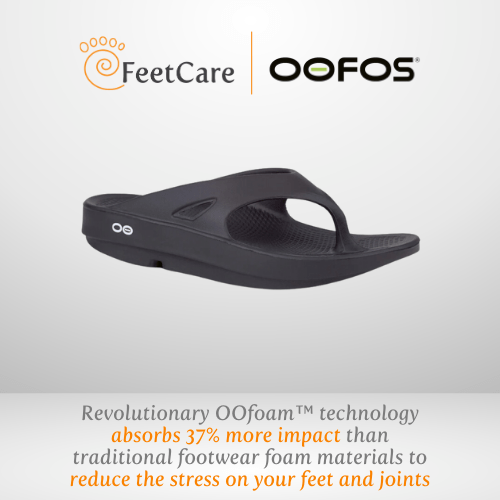 Oofos Ooriginal Recovery Sandal Black Unisex Plantar Fasciitis