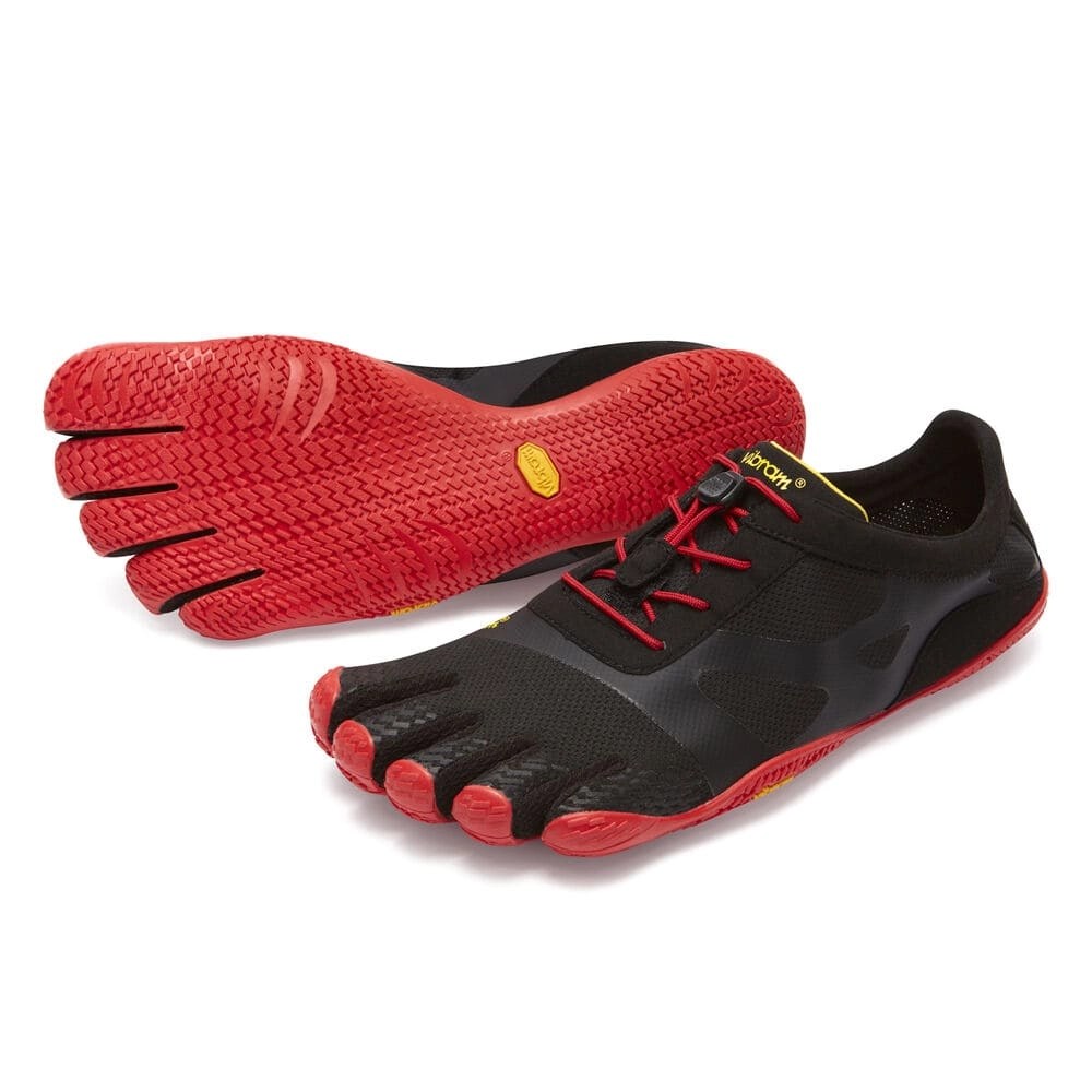 Vibram FiveFingers Mens KSO EVO Running Shoes Black/Red Feetus