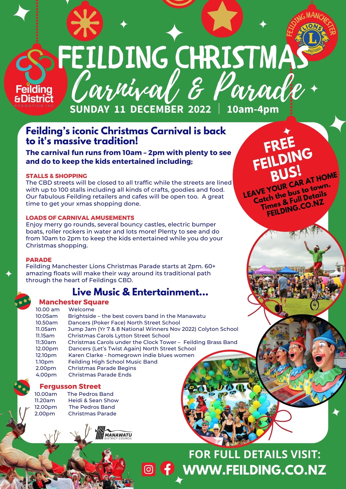Feilding Manawatus Best Christmas Carnival & Parade