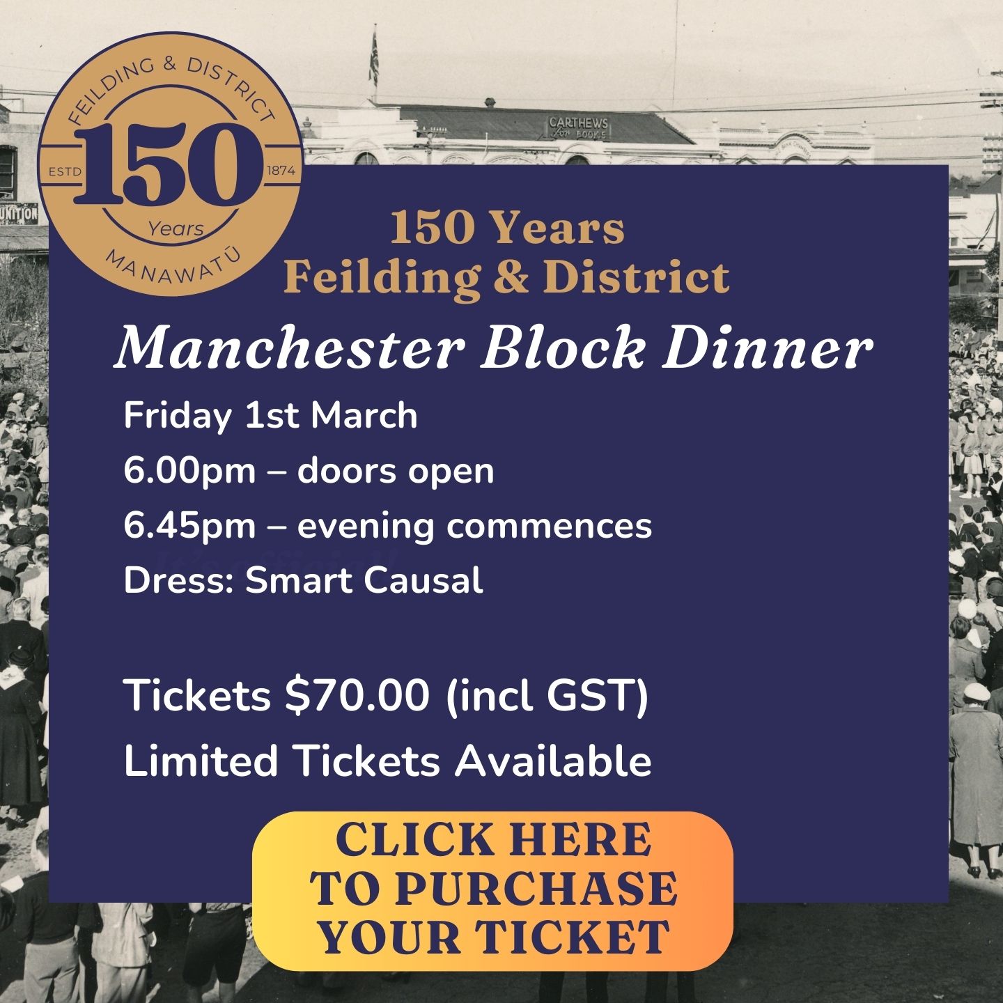 150 Years Feilding & District Manawatu Feilding Manawatu NZ