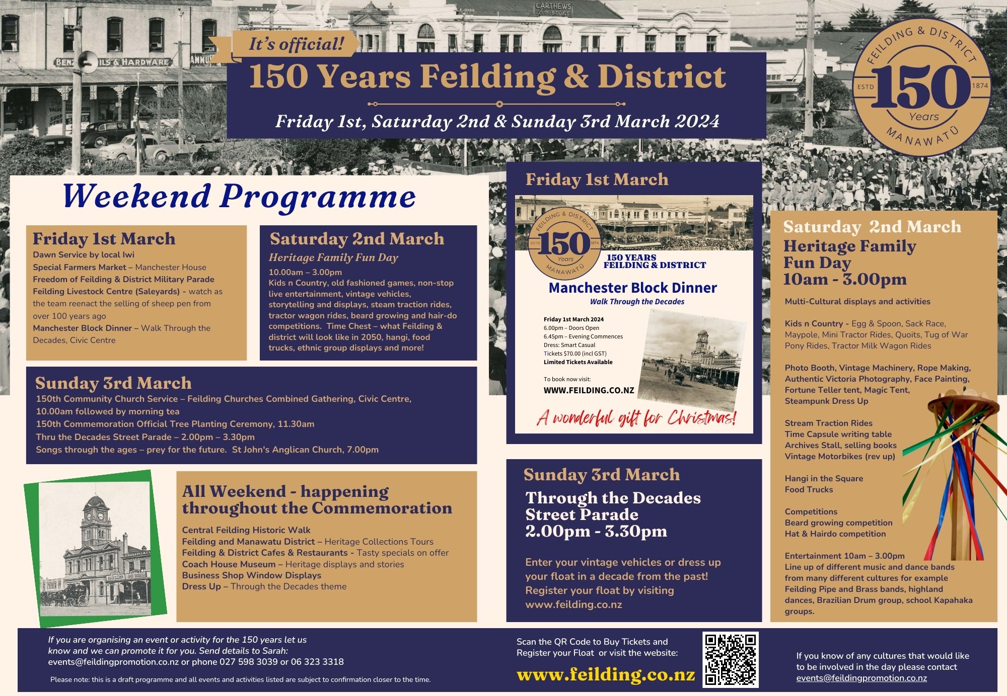 150 Years Feilding & District Manawatu Feilding Manawatu NZ