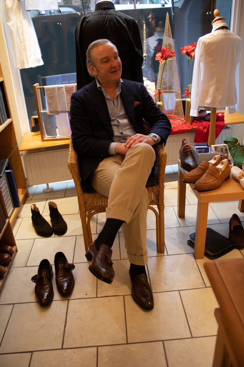 Trunkshow with bespoke shoemaker Maftei in Hamburg Der Feine Herr