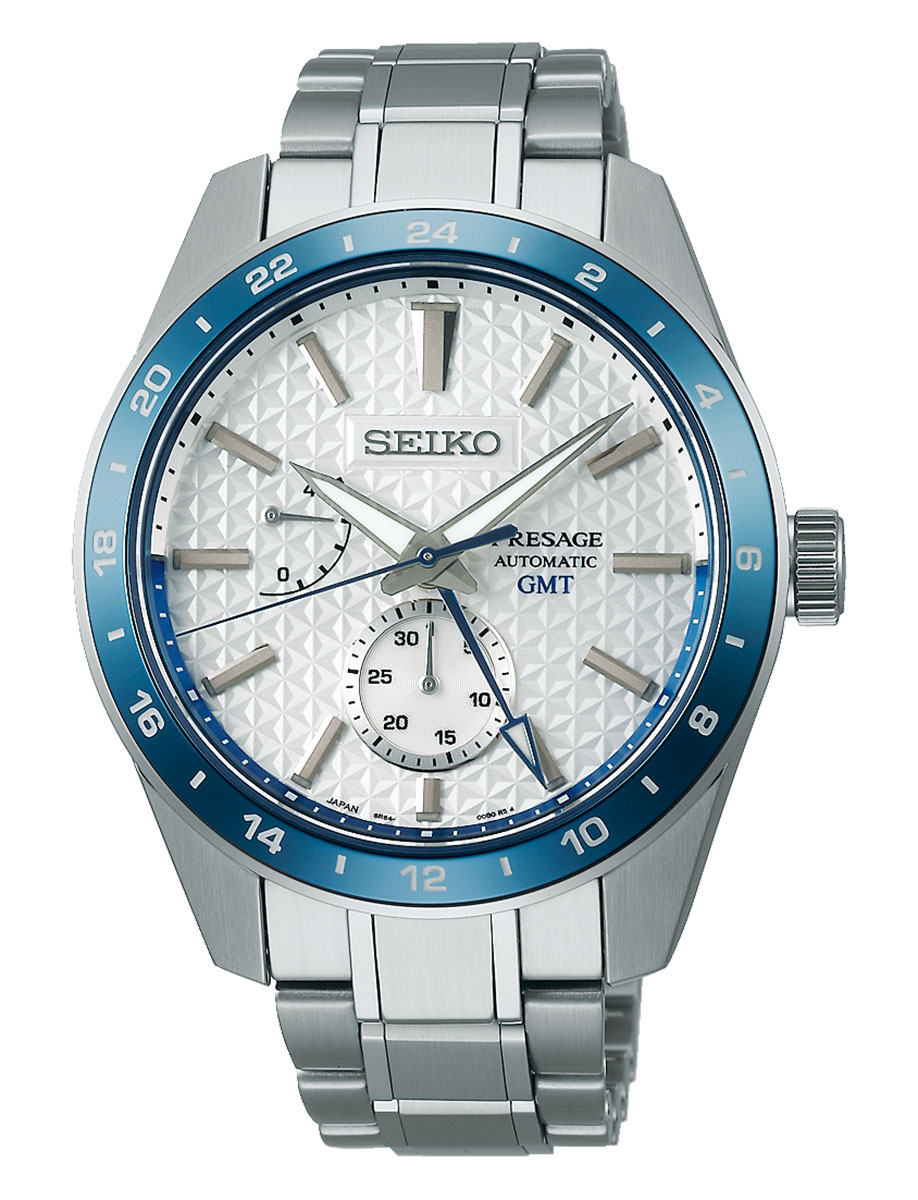 Seiko Presage SPB223 Sharp Edged GMT Shironeri 140th Anniversary