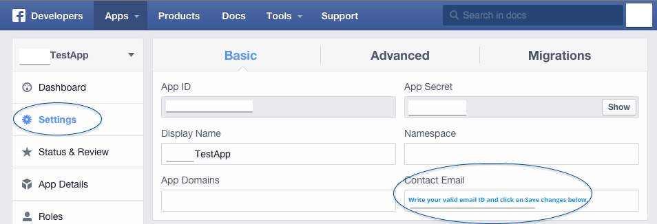 Facebook app is still in development mode & don't have access