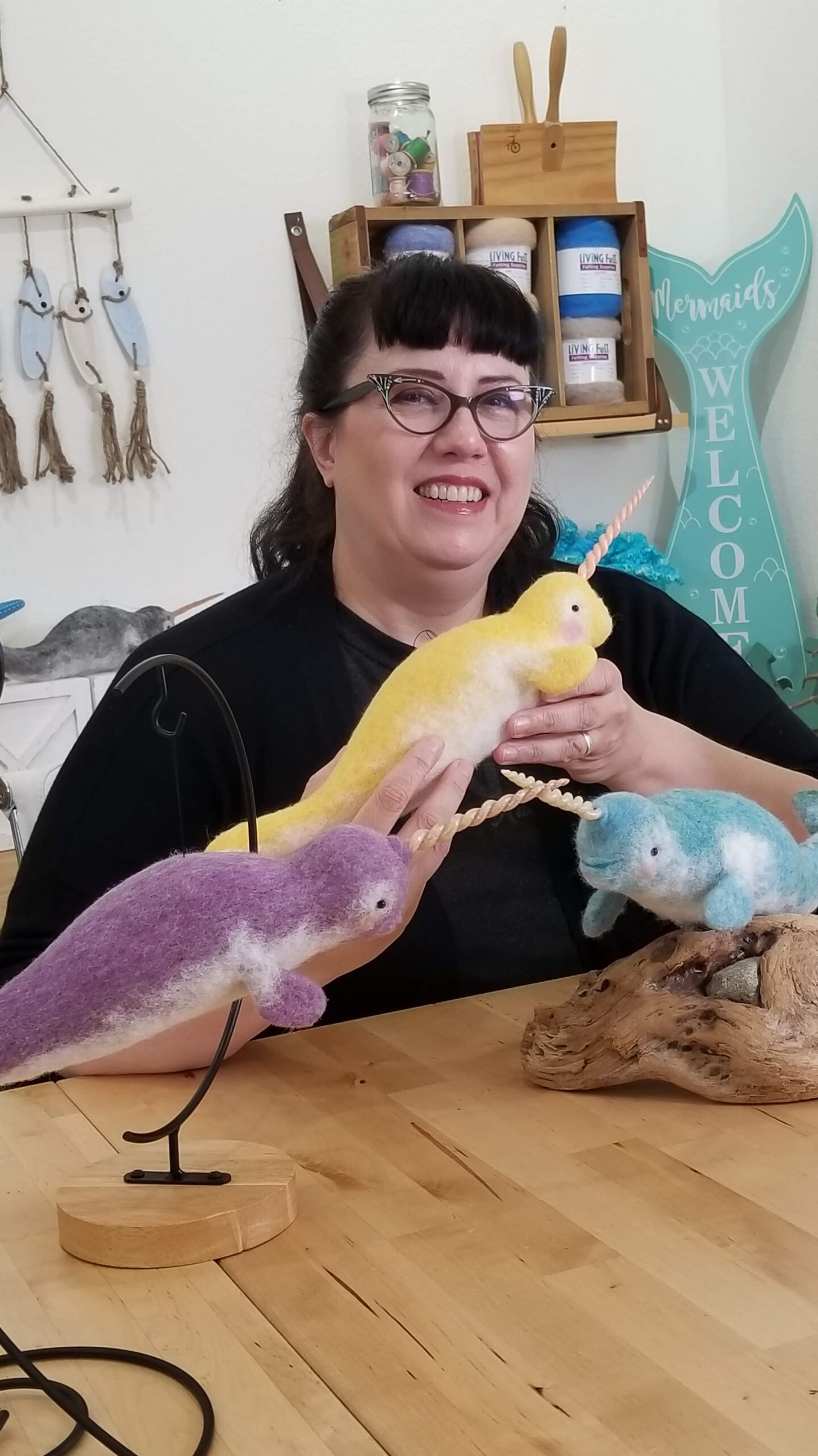 Needle Felt Narwhal Felting Tutorials