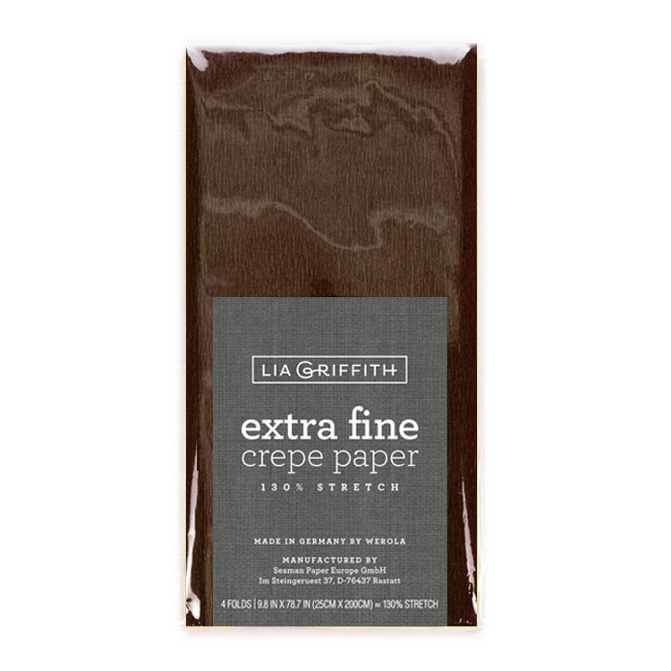 Lia Griffith Crepe Paper Extra Fine Espresso Felt Paper Scissors