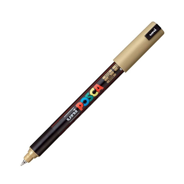 Posca Paint Pen 1M Extra Fine Metal Tip Gold Lia Griffith