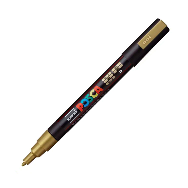 Posca Paint Marker 3M Fine Bullet Tip Gold Lia Griffith