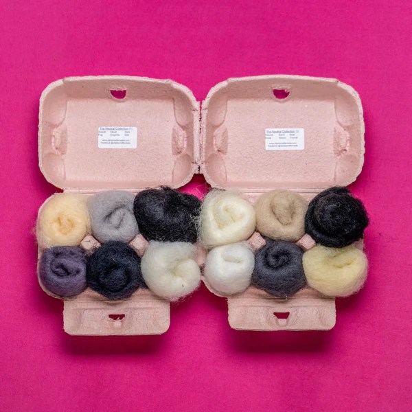 The Neutral Collection Carded New Zealand Wool DHG 'Maori' Batts