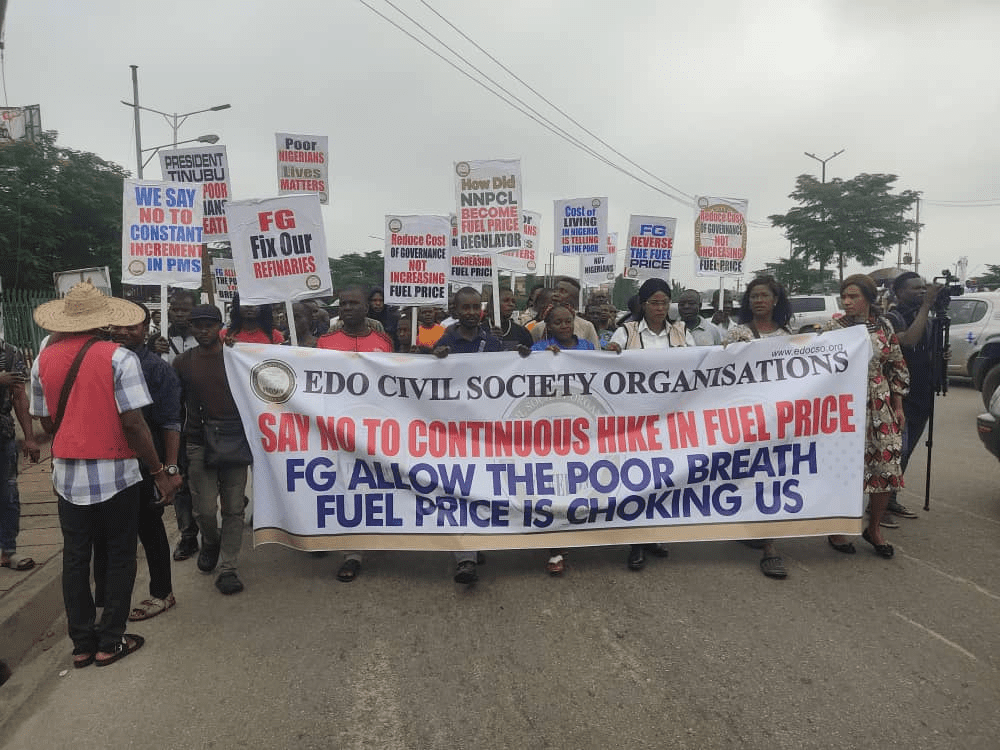 ''Let The Poor Breathe '' Civil Society Group Stages Protest Over Fuel
