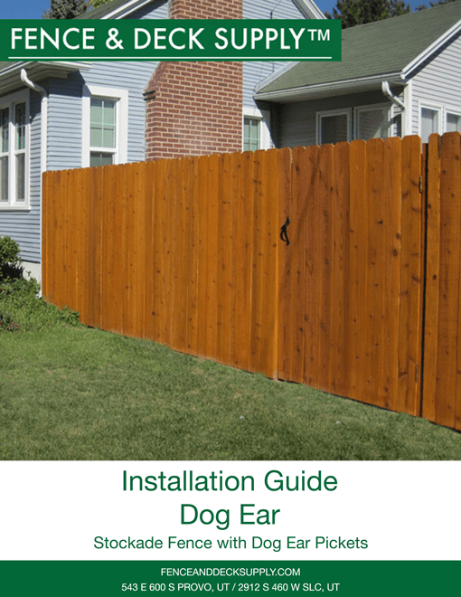 Stockade Fence Dog Ear Fencing Cedar Fence Materials