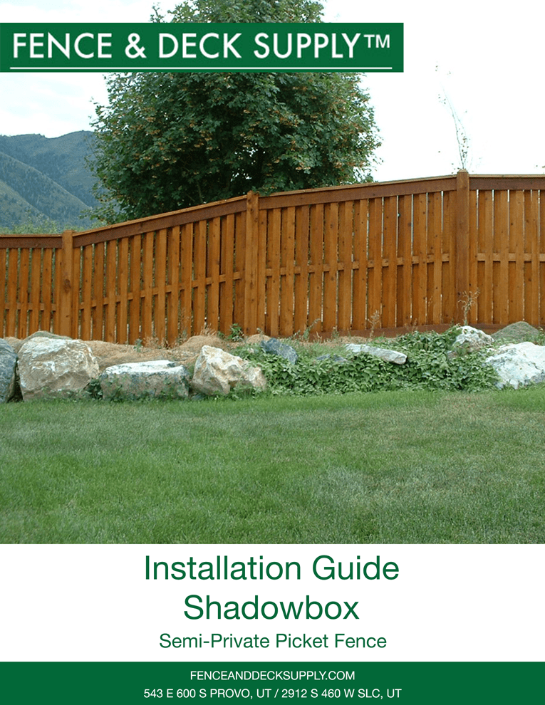 Shadowbox Privacy Fence Fence & Deck Supply