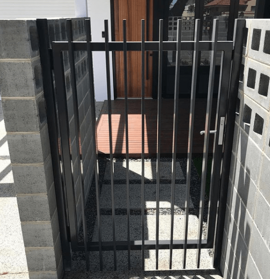 Aluminium Blade Pedestrian Gates with Stainless Steel Locks Fence Spot