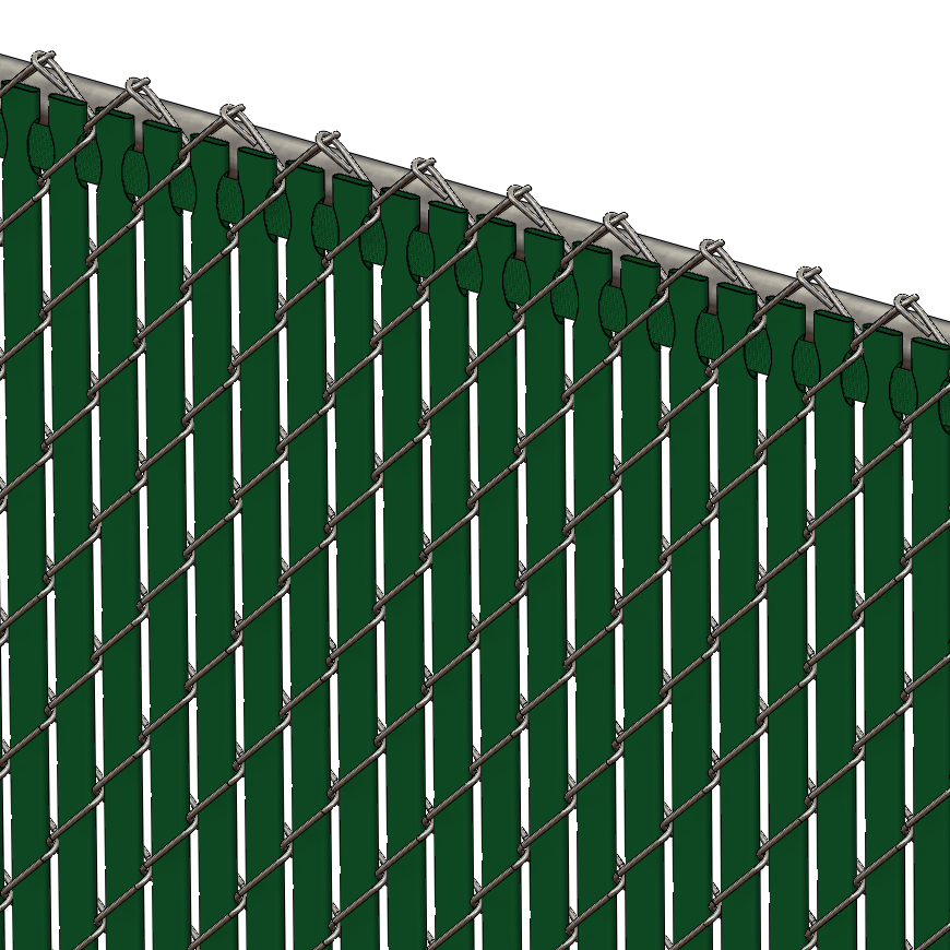 PDS TL ChainLink Fence Slats Top Lock 6 Foot Green Fence