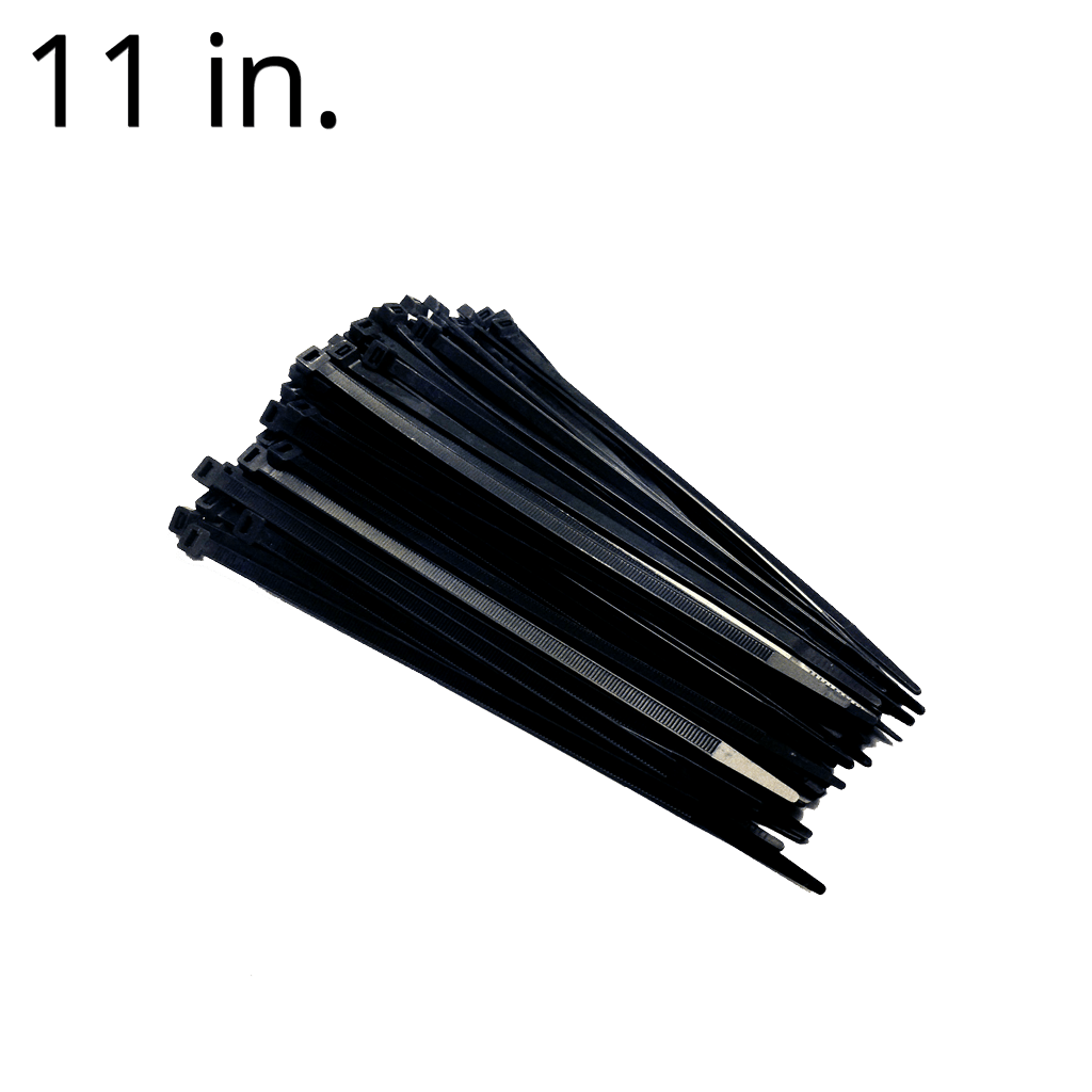 11inch Zip Ties 100 Count, 50lb Test, UV Resistant for Outdoor Use