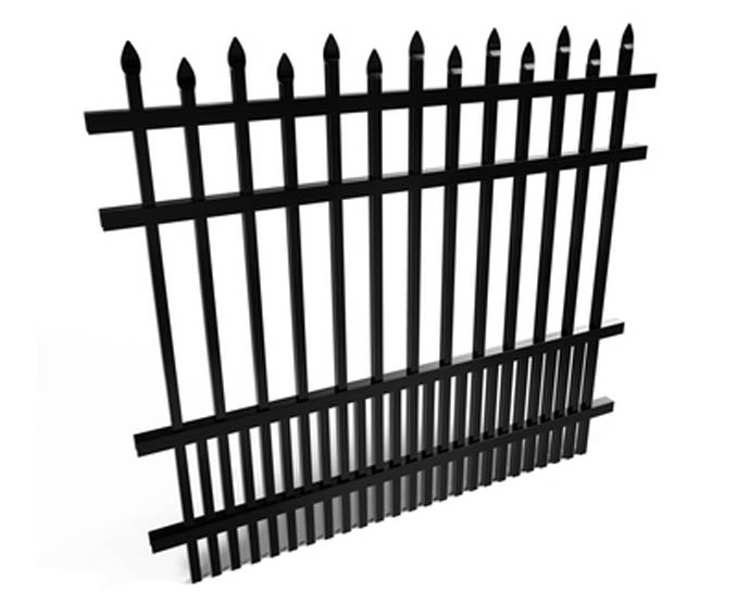 4 Rail Spear Top Puppy Picket Aluminum Fence Panel FWS
