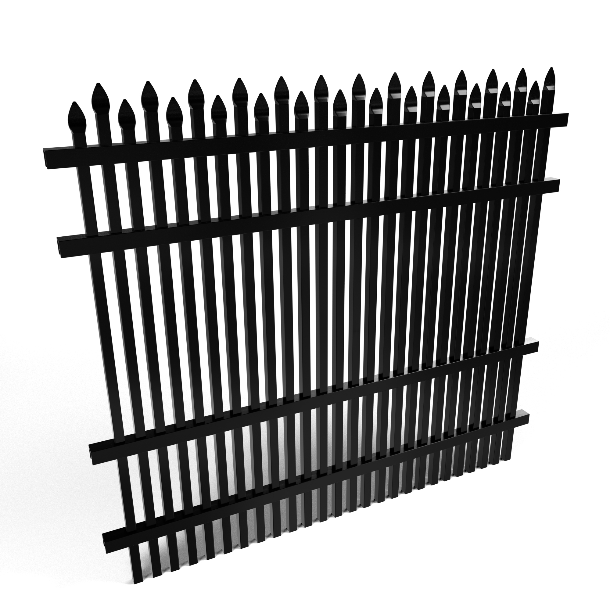 Dunwoody Alternating Speartop Double Picket Aluminum Fencing Fence
