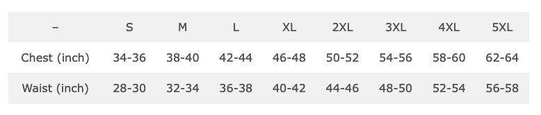 Uniform and Hoodie sizing — The Fencing Center