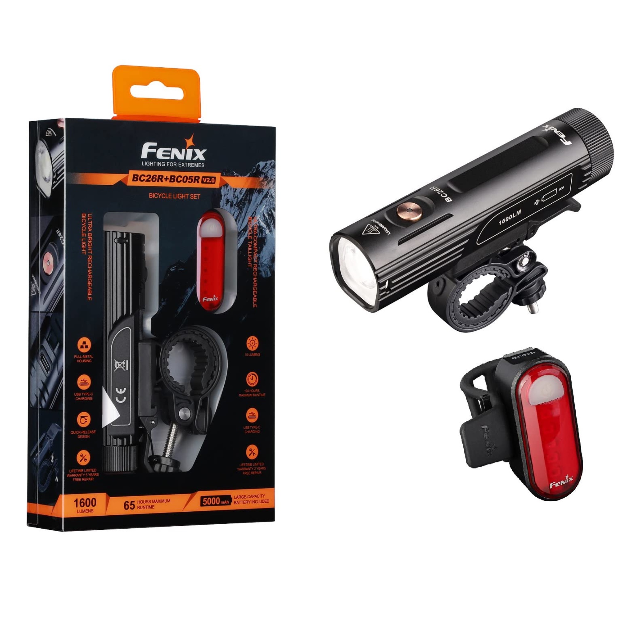 FENIX BC26R LED BIKE LIGHT + BC05R V2.0 KIT