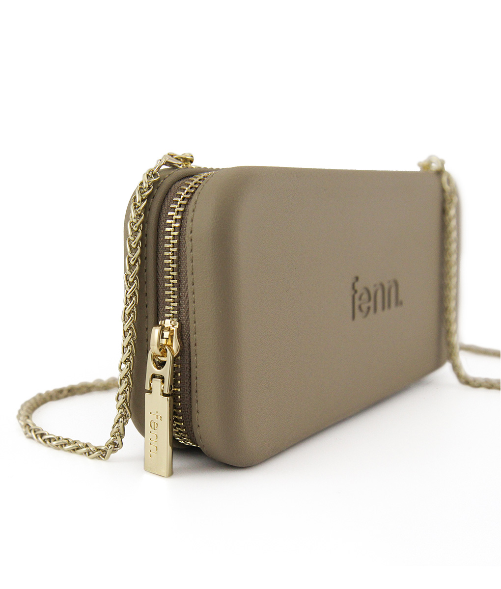 Wallets Stone Gold Zip Gold Chain Fenn Collection