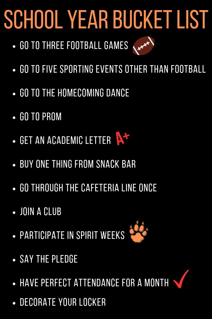 Summer 2023 Bucket List School Bucket List For A Great Year | Fenton Inprint Online