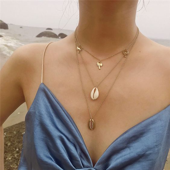 The 2021 Biggest Jewelry Trend Multi Layered Necklaces