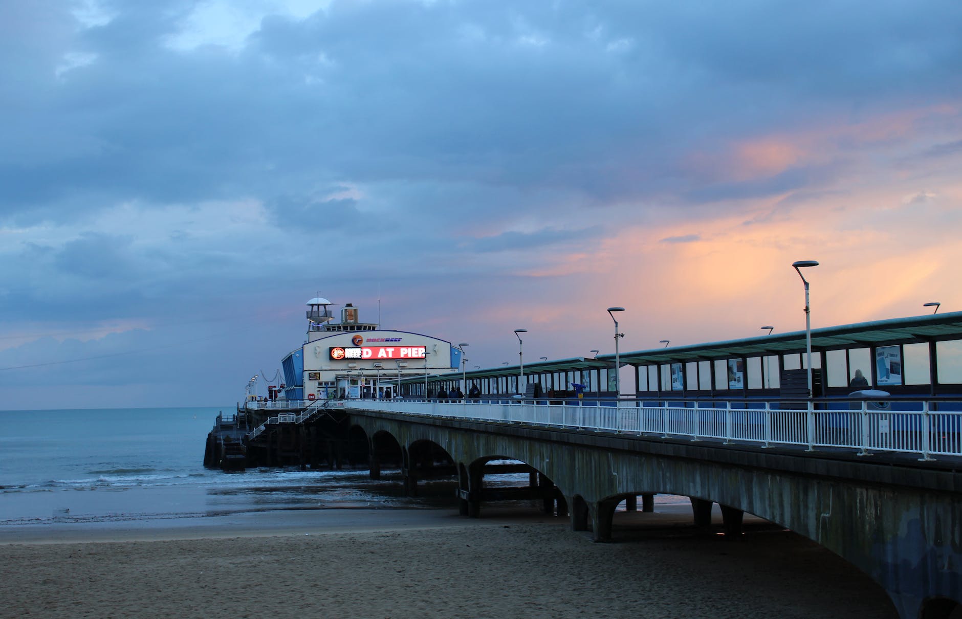 sea city dawn landscape