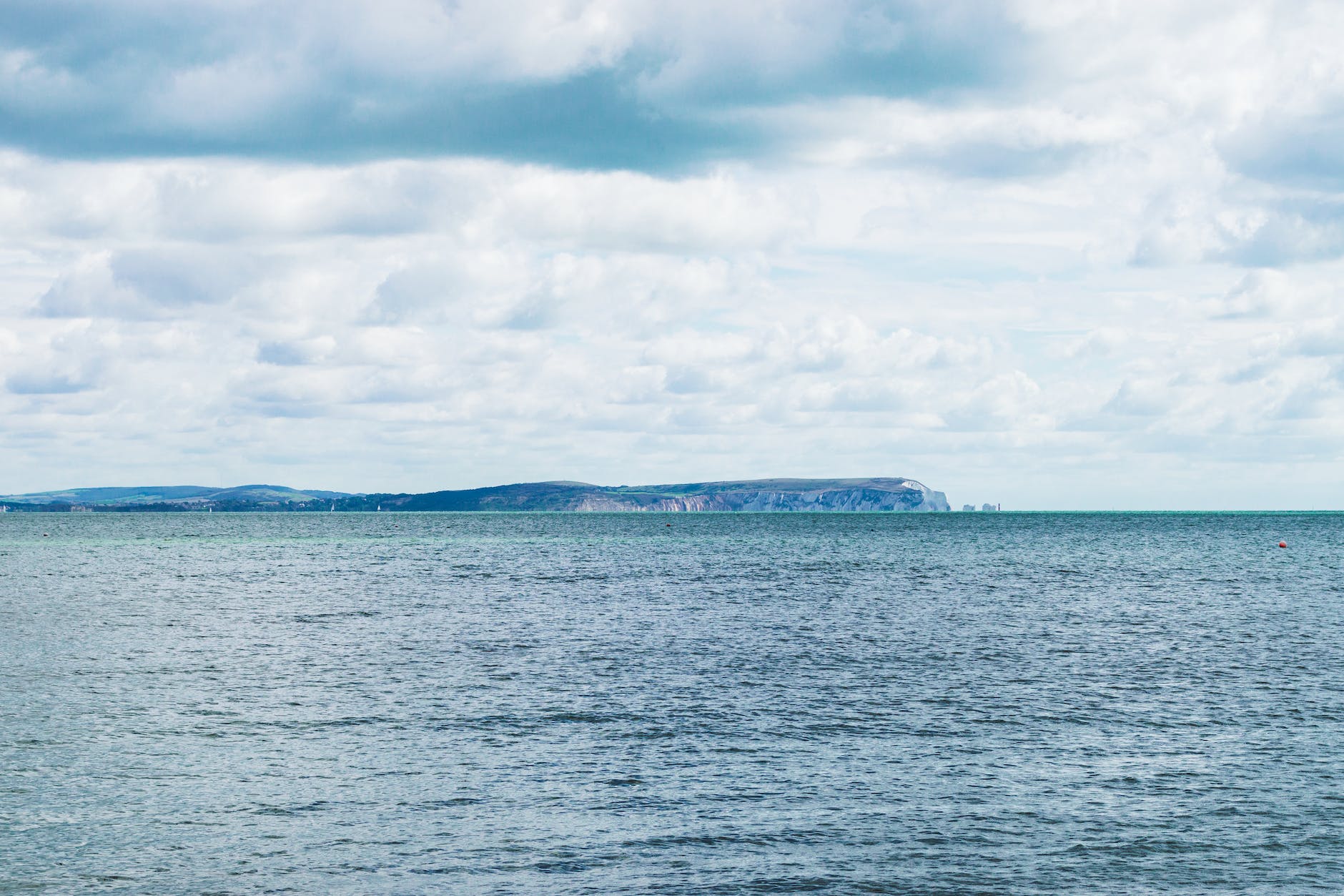 beautiful minimalist nature background of an island and sea