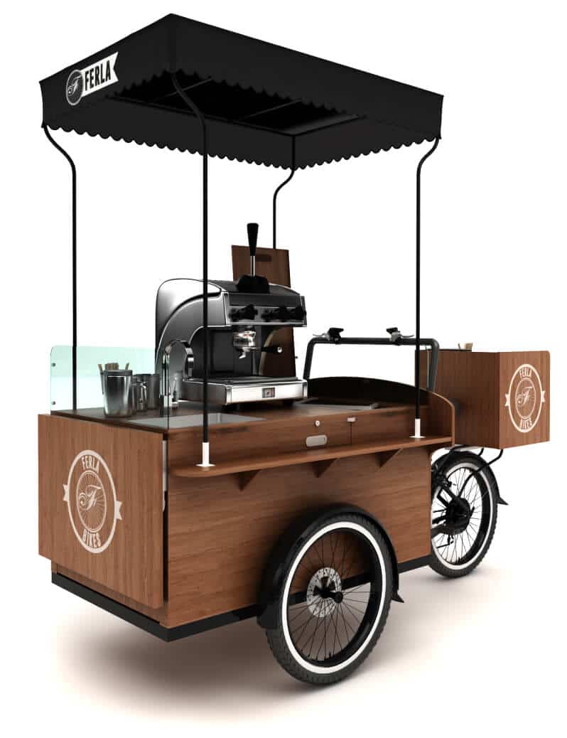 Ferla X Coffee Bike For Sale AllInOne Mobile Motorized Coffee Tricycles