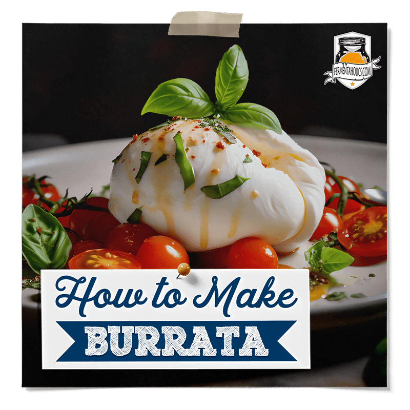 DIY Burrata Cheese Recipe An Easy Artisan Cheese Making Recipe at Home