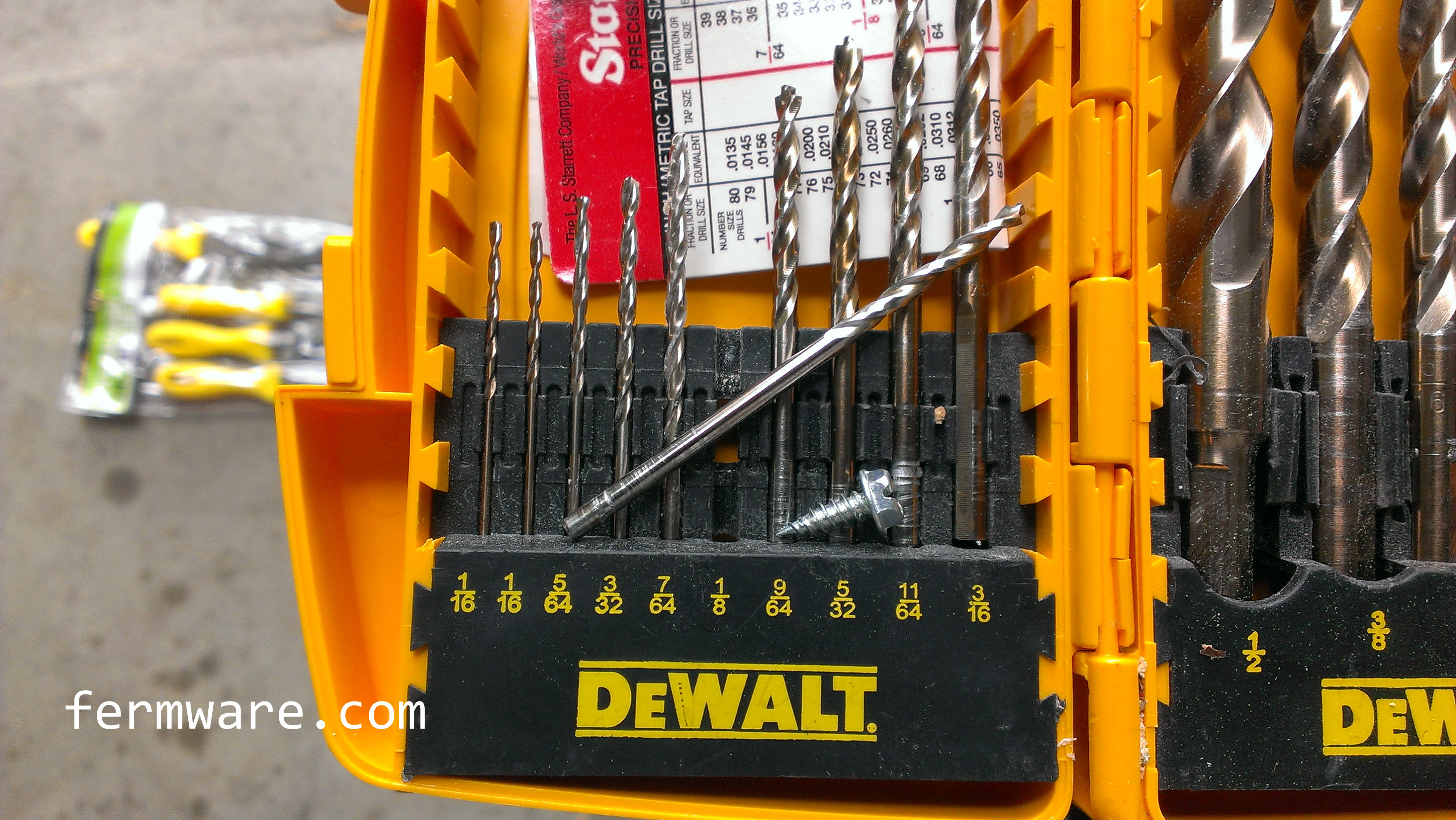 predrill for sheet metal screws