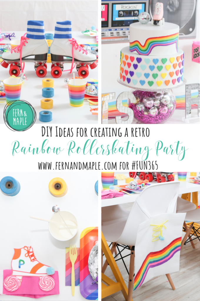 Rainbow Roller Disco Party Fern and Maple