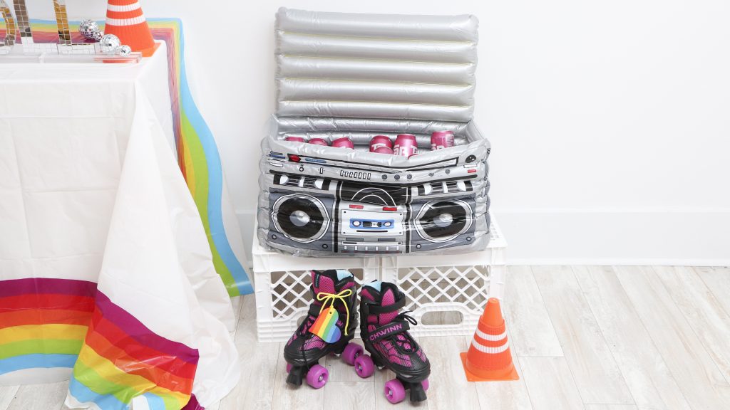 Rainbow Roller Disco Party Fern and Maple