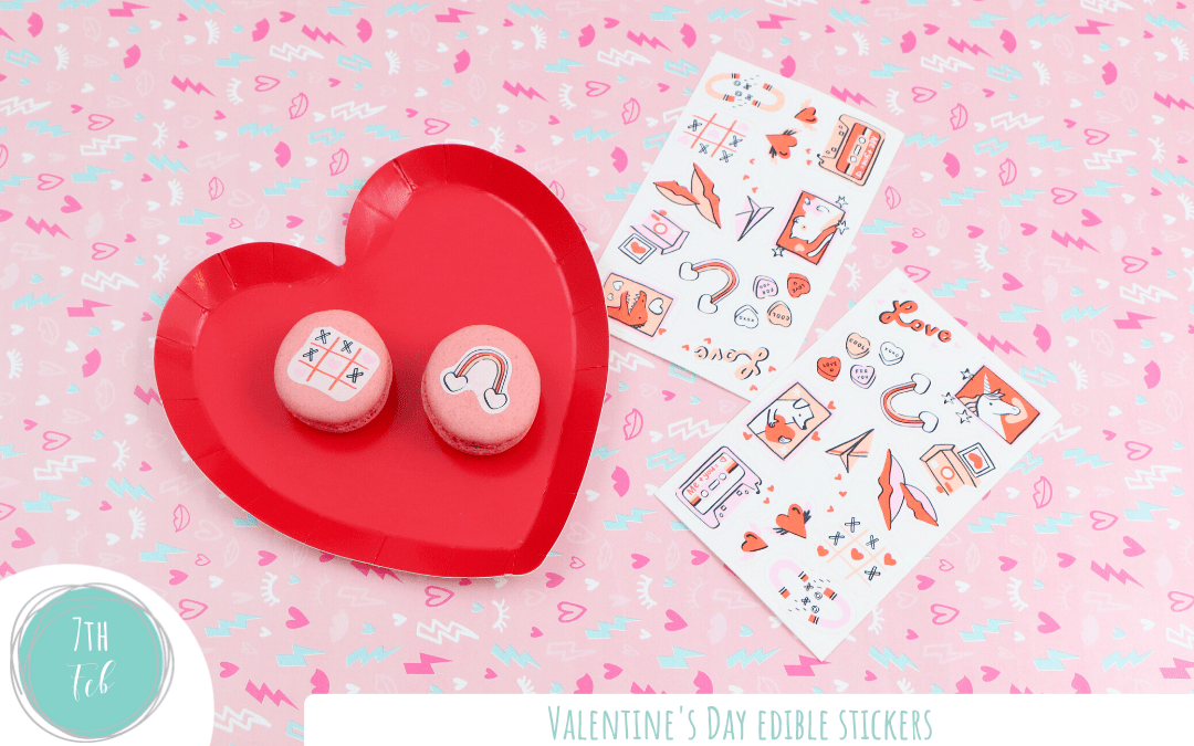 Game Changing Valentine's Day Edible Stickers Fern and Maple