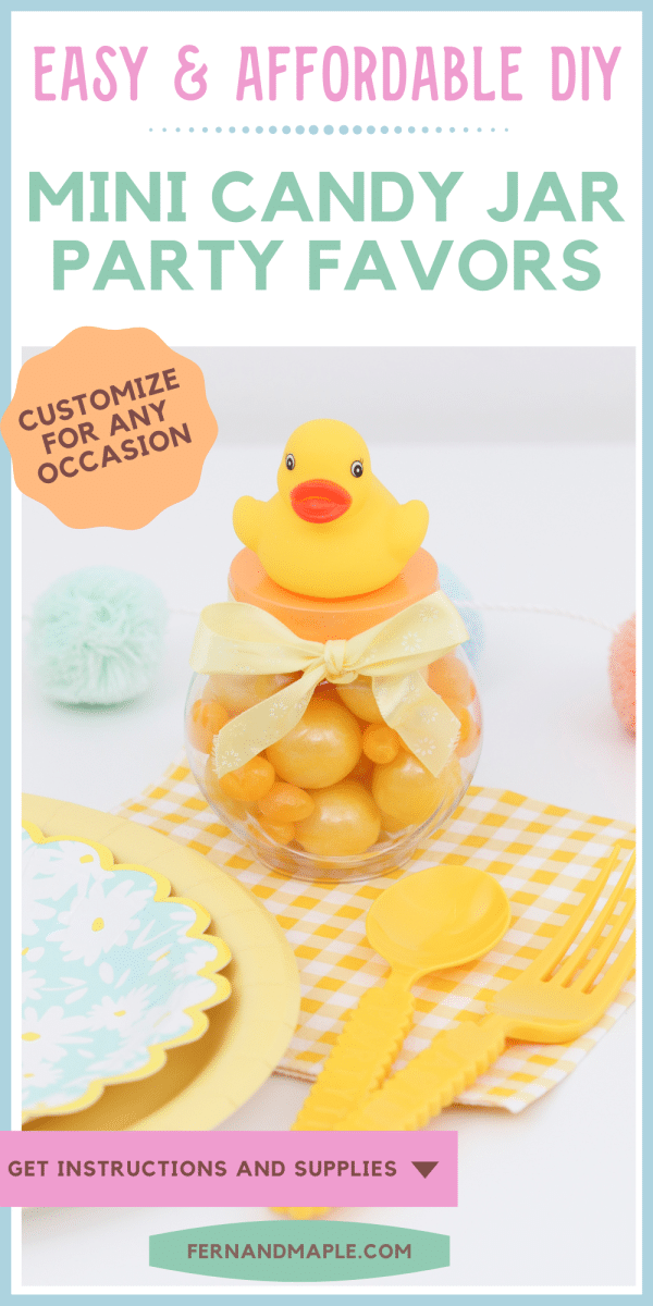 How to Make DIY Mini Candy Jar Party Favors for Any Occasion Fern and Maple