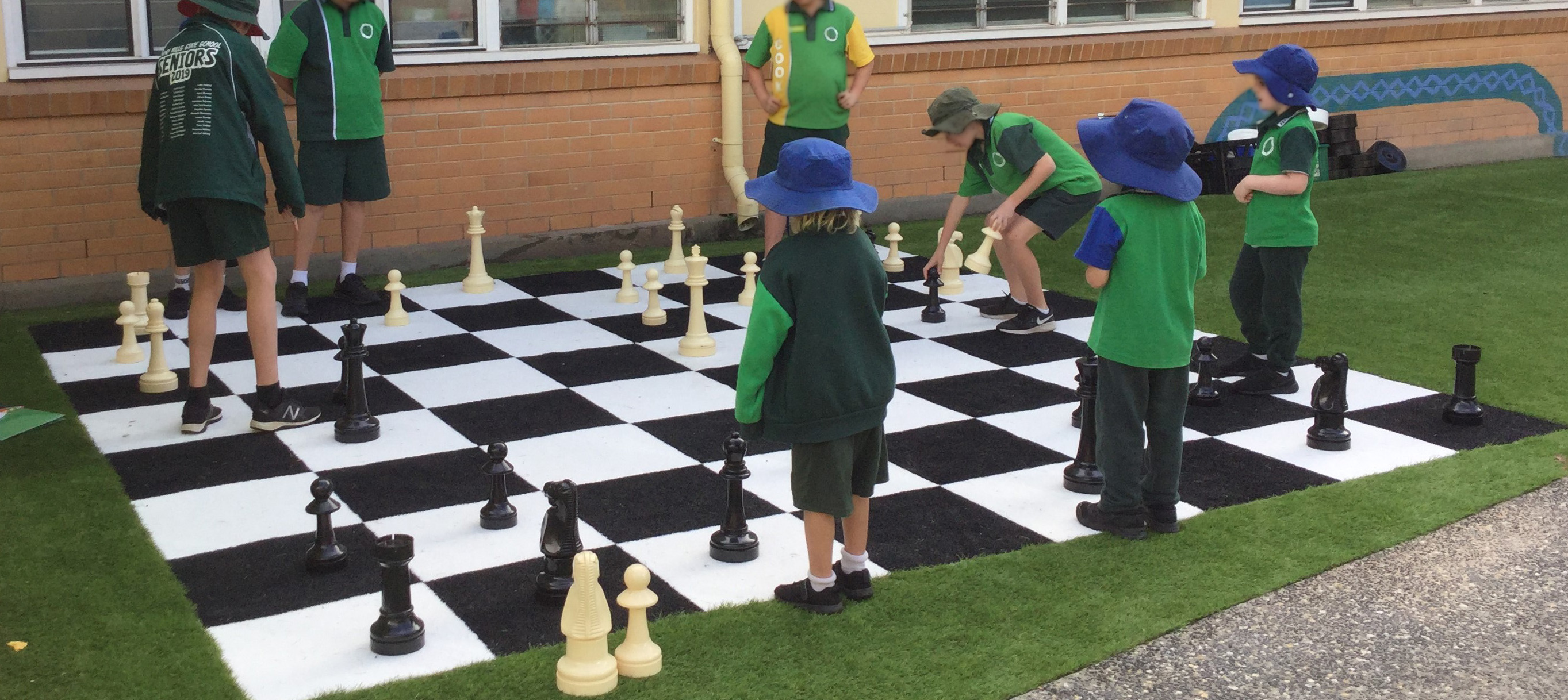 School grounds and classrooms