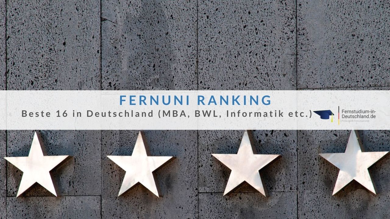 Fernuni Ranking Beste 19 in Deutschland (MBA BWL Informatik...)