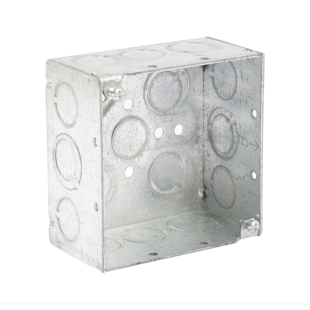 Caja cuadrada de 4x4 pulgadas doble fondo tipo pesada