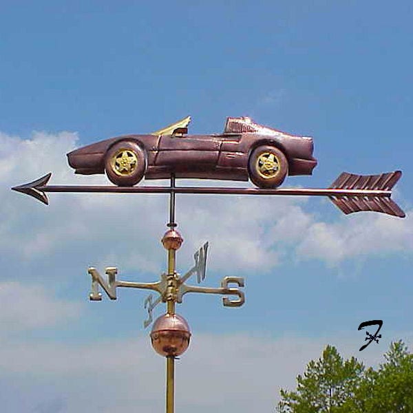 Car Weathervanes, Swelled Body Ferro Weathervanes