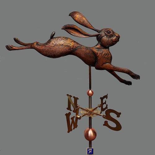 Rabbit Weathervane, Running INSTOCK