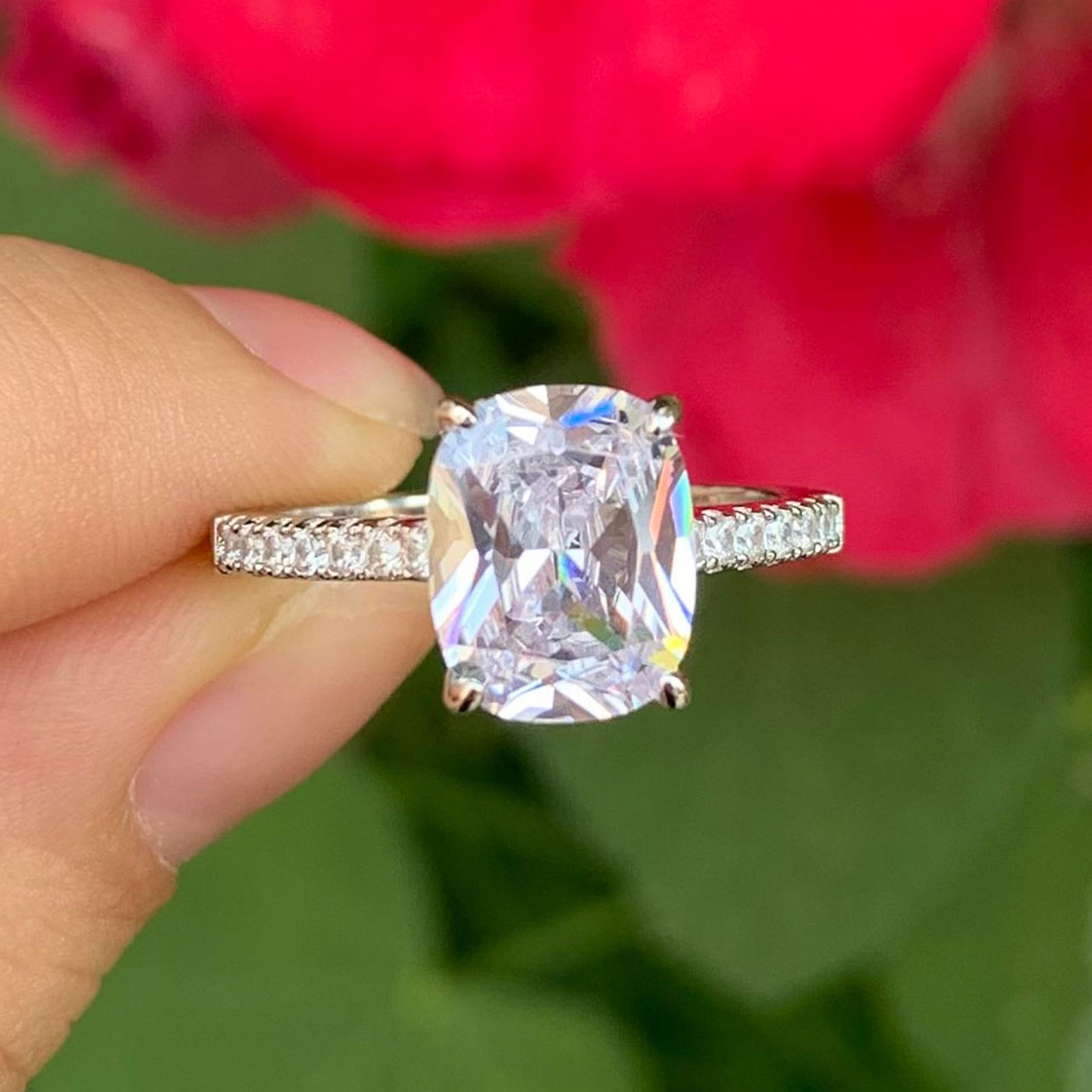 3.5Ct Cushion Cut Wedding Ring Fersona Jewelry