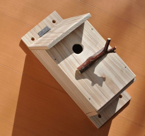 野鳥の巣箱（自作） 種からガーデニング
