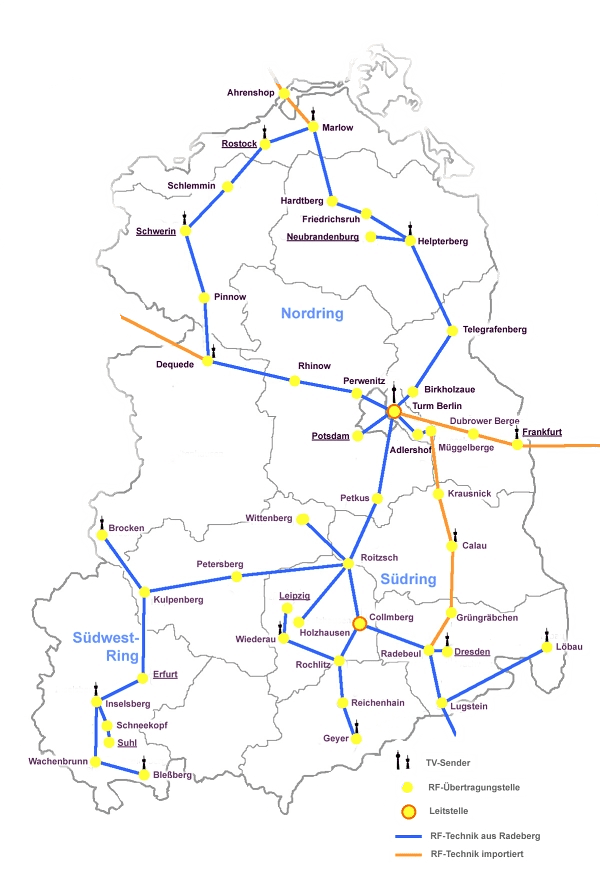 Richtfunkstrecken Deutschland Karte 