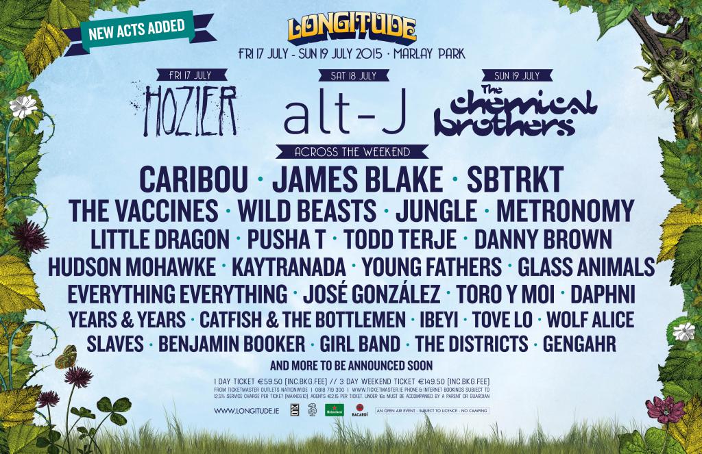 longitude festival 2023 17 nieuwe namen voor Longitude 2015
