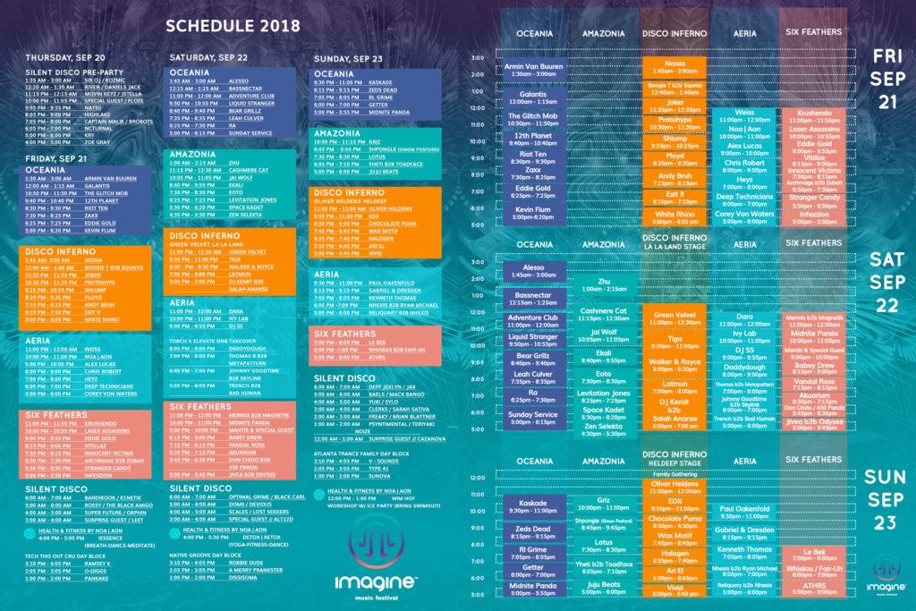 Imagine Festival 2023 Schedule Imagine Music Fest: Official Schedule Release & 1 Week Countdown - Festival Squad
