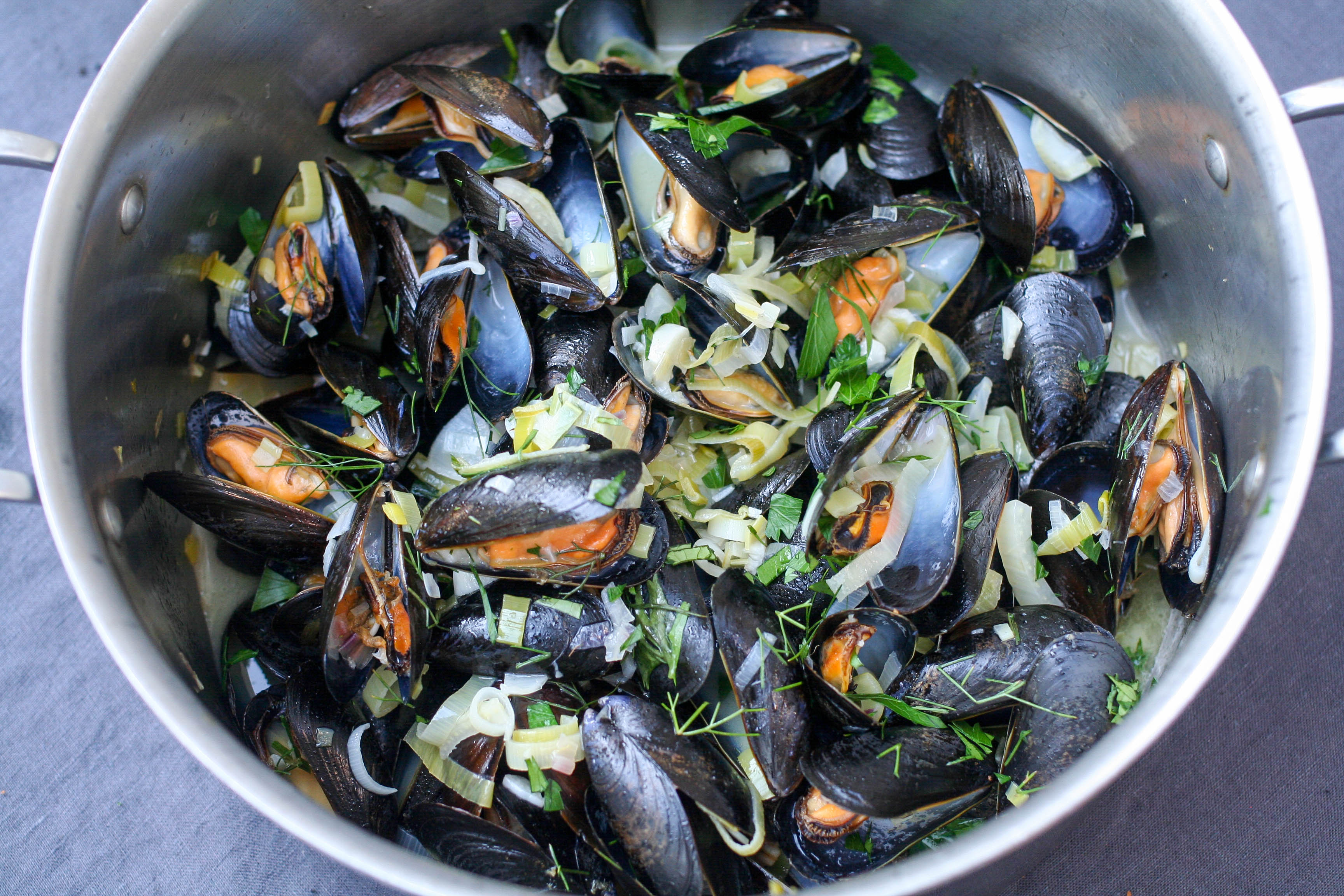 Mussels Mariniere Festive Food Project