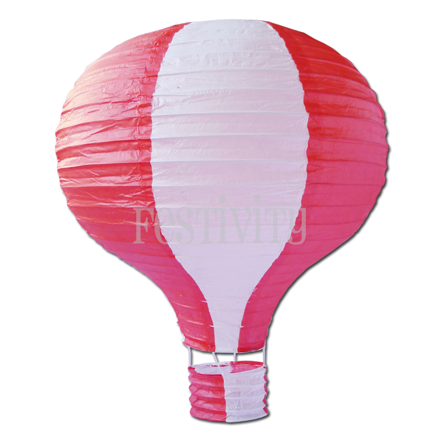 Paper Lantern Hot Air Balloon 16″ in Stripes Festivity
